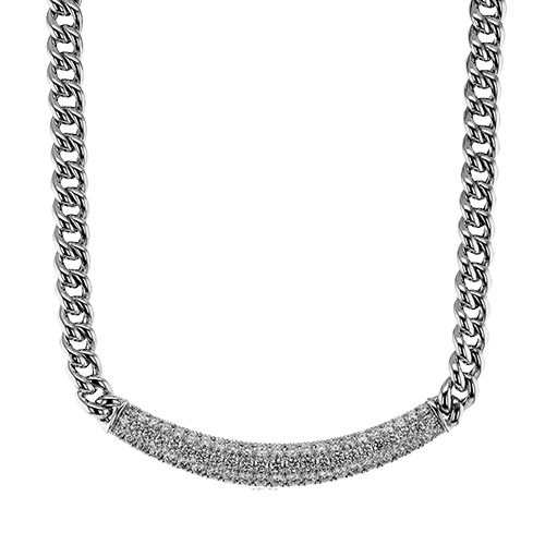 Simon G. Fashion Necklace in 18k Gold with Diamonds LP4849 WHITE 18K X 2T