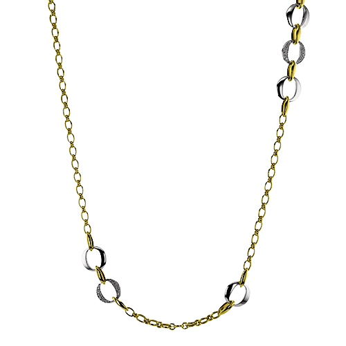 Simon G. Fashion Necklace in 18k Gold with Diamonds LP4869 WHITE 18K X 2T