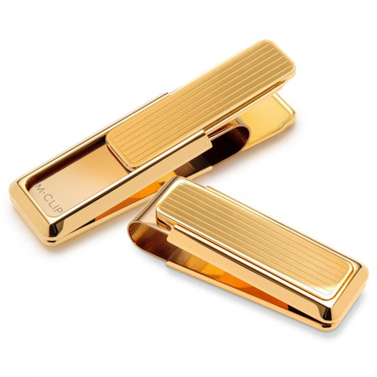 MClip New Yorker Gold Channeled Slide Money Clip NY-GLD-0000