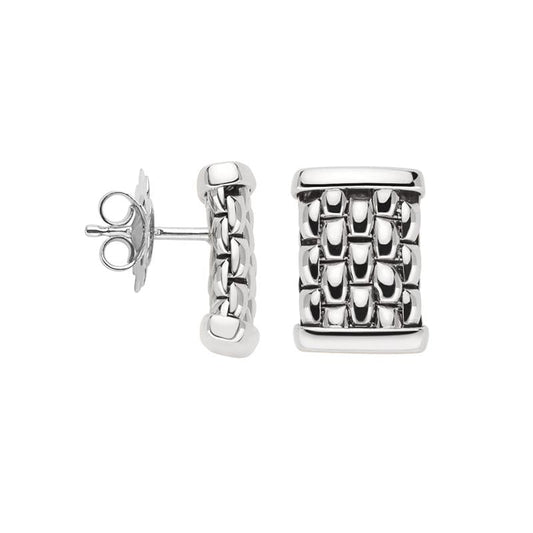 Fope Essentials 18ct White Gold Stud Earrings 06E04OX_XX_B_XXX_000