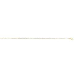 Yellow Gold Polished Solid Paperclip Necklace
