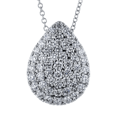 Pear Pendant in 18k Gold with Diamonds LP5004 WHITE 18K X WHITE