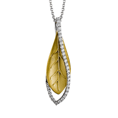 Pendant in 18k Gold with Diamonds DP161 WHITE 18K X 2T