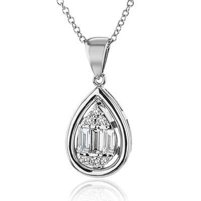 Pendant in 18K Gold with Diamonds LP4801 WHITE 18K X