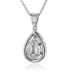 Pendant in 18K Gold with Diamonds LP4801 WHITE 18K X