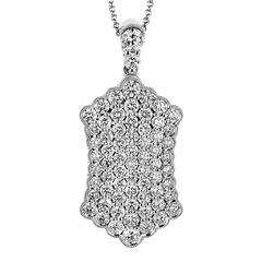 Pendant in 18k Gold with Diamonds LP4896 WHITE 18K X WHITE