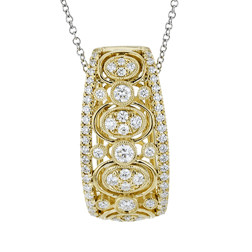 Pendant Necklace in 18k Gold with Diamonds LP4649 YELLOW 18K X YELLOW