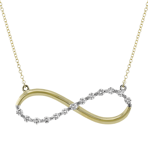 Pendant Necklace in 18k Gold with Diamonds LP4863-A WHITE 18K X 2T