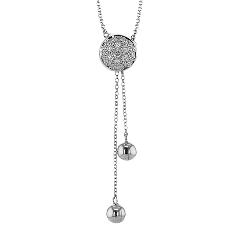 Pendant Necklace in 18k Gold with Diamonds LP4916 WHITE 18K X WHITE