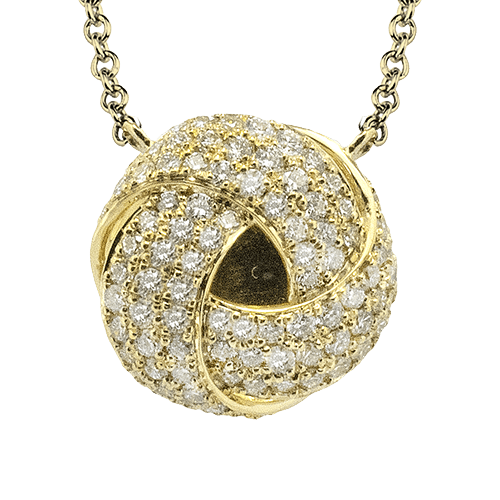 Pendant Necklace in 18k Gold with Diamonds LP4953 WHITE 18K X YELLOW