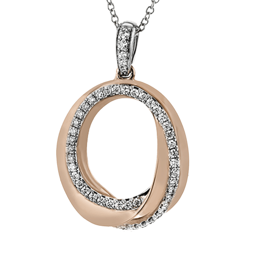 Pendant Necklace in 18k Gold with Diamonds MP1752-A_WHITE-ROSE_18K_X_WHITE-ROSE