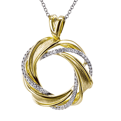 Pendant Necklace in 18k Gold with Diamonds MP2086 WHITE 18K X 2T