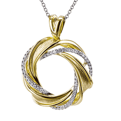 Pendant Necklace in 18k Gold with Diamonds MP2086 WHITE 18K X 2T