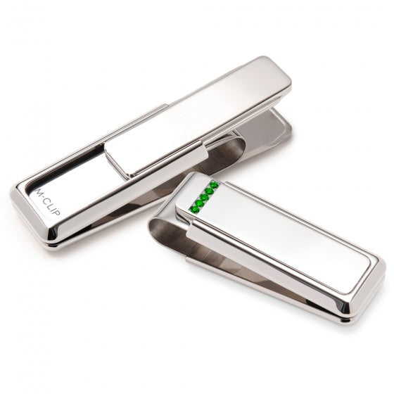 MClip Emerald - 5 Stone Setting Money Clip PR-PRP-005G
