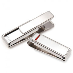 MClip Ruby - 5 Stone Setting Money Clip PR-PRP-005R