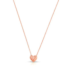 Rose Gold Polished Love Themed Necklace