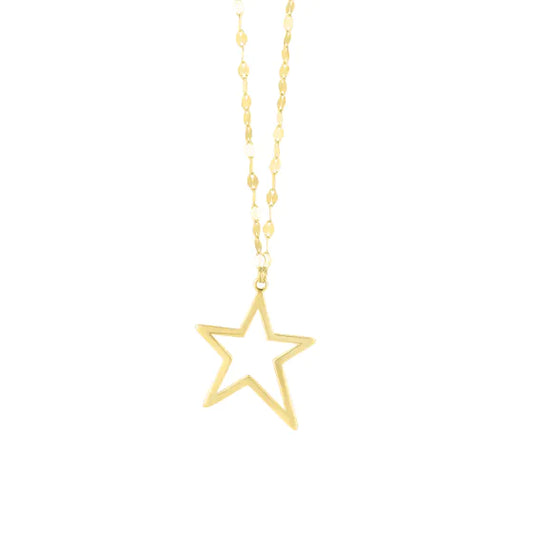 Yellow Gold Polished Mirror Chain Medallions Necklace