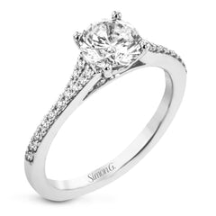 Round-Cut Engagement Ring In 18k Gold With Diamonds LR2507-RD_WHITE_18K_SEMI