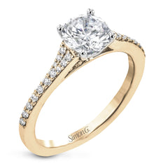 Round-Cut Engagement Ring In 18k Gold With Diamonds LR2507-RD_WHITE_18K_SEMI