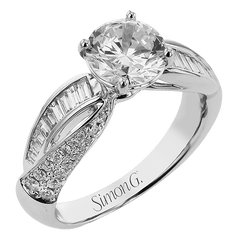 Round-Cut Split-Shank Engagement Ring In 18k Gold With Diamonds LR3182 WHITE 18K X WHITE