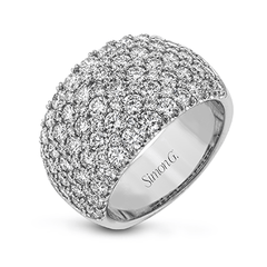 Simon-Set Anniversary Ring In 18k Gold With Diamonds LR1200 WHITE 18K X