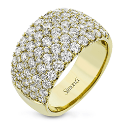 Simon-Set Anniversary Ring In 18k Gold With Diamonds LR1200 WHITE 18K X