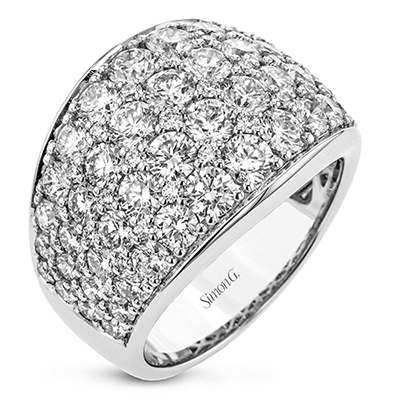 Simon-Set Anniversary Ring In 18k Gold With Diamonds LR2827 WHITE 18K X