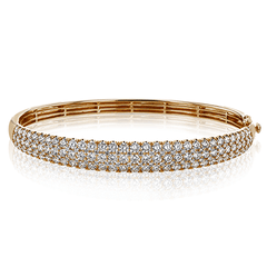 Simon-Set Bangle in 18k Gold with Diamonds MB1174 WHITE 18K X