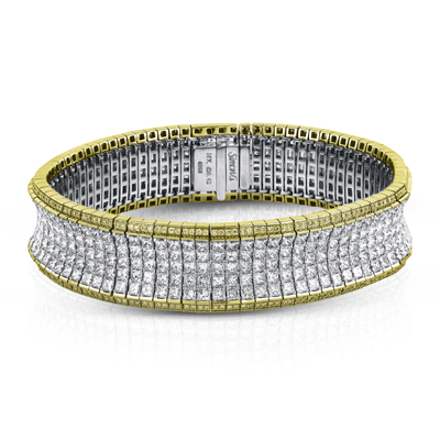 Simon-set Bracelet in 18k Gold with Diamonds MB1720 WHITE 18K X