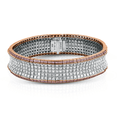 Simon-set Bracelet in 18k Gold with Diamonds MB1720 WHITE 18K X