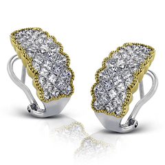 Simon-set Earrings in 18k Gold with Diamonds ME1910 WHITE 18K X