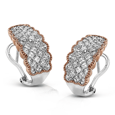 Simon-set Earrings in 18k Gold with Diamonds ME1910 WHITE 18K X