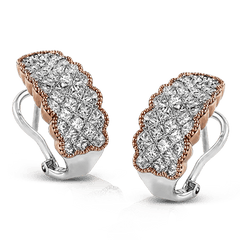 Simon-set Earrings in 18k Gold with Diamonds ME1910 WHITE 18K X