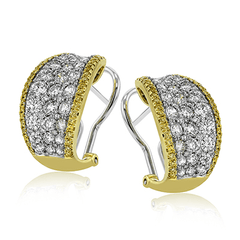 Simon-set Earrings in 18k Gold with Diamonds ME2262 2T 18K X