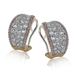 Simon-set Earrings in 18k Gold with Diamonds ME2262 2T 18K X