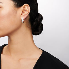 Simon-set Hoop Earrings in 18k Gold with Diamonds LE4391_WHITE_18K_X