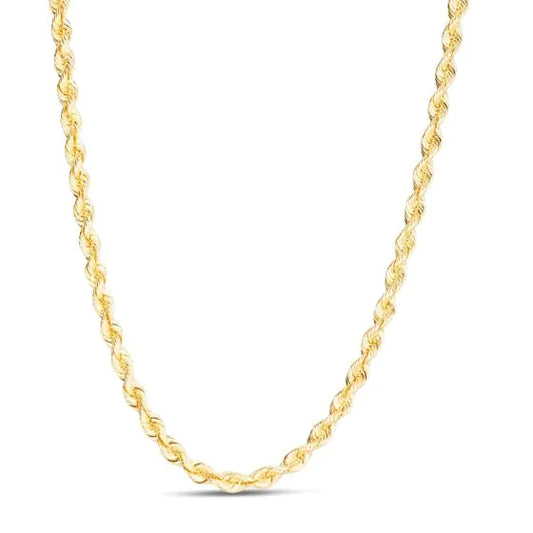 Yellow Gold Polished Silk Rope Bracelet