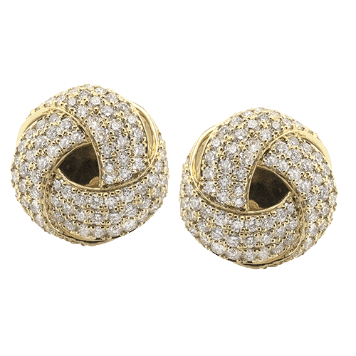 Stud Earrings in 18k Gold with Diamonds LE4717 WHITE 18K X YELLOW