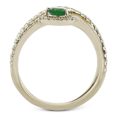 Tempera Color Ring In 18k Gold With Diamonds LR2264 WHITE 18K SEMI