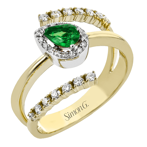 Tempera Color Ring In 18k Gold With Diamonds LR2332-Y WHITE 18K X 2T