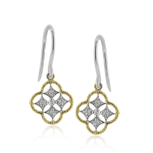 Trellis Earrings in 18k Gold with Diamonds LE4560 WHITE 18K X