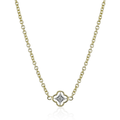 Trellis Pendant Necklace in 18k Gold with Diamonds LP4600 WHITE 18K X WHITE