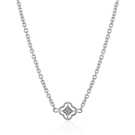 Trellis Pendant Necklace in 18k Gold with Diamonds LP4600 WHITE 18K X WHITE