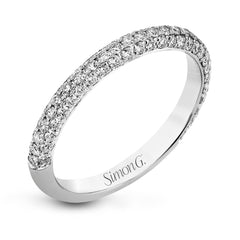 Wedding Band in 18k Gold with Diamonds LR2372-B WHITE 18K BAND WHITE