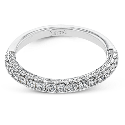 Wedding Band in 18k Gold with Diamonds LR2595-B_WHITE_18K_BAND