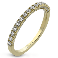 Wedding Band in 18k Gold with Diamonds LR2595-B_WHITE_18K_BAND