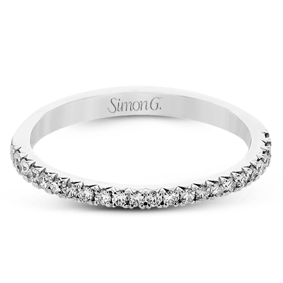 Wedding Band in 18k Gold with Diamonds LR2976-B WHITE 18K BAND WHITE