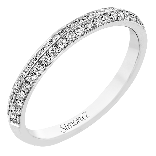 Wedding Band in 18k Gold with Diamonds LR3093-B_WHITE_18K_X_WHITE