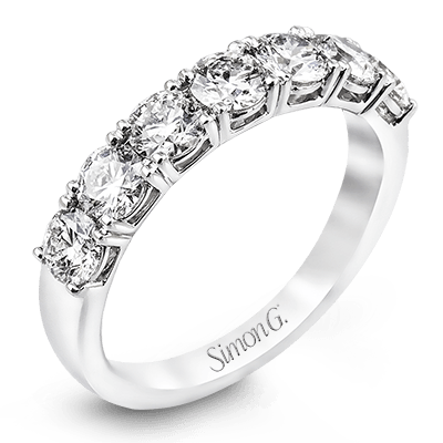 Wedding Band In 18k Gold With Diamonds MR2070 WHITE 18K X