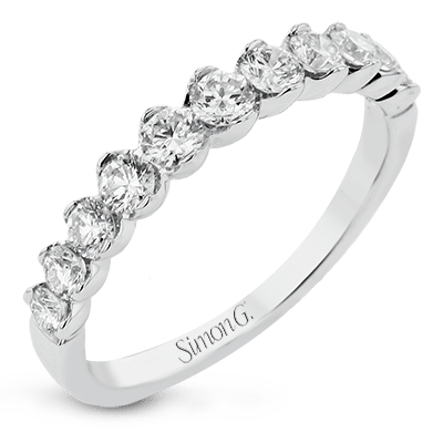 Wedding Band in 18k Gold with Diamonds MR3012-B WHITE 18K X